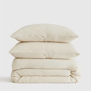Quince Organic Airy Gauze Duvet Cover